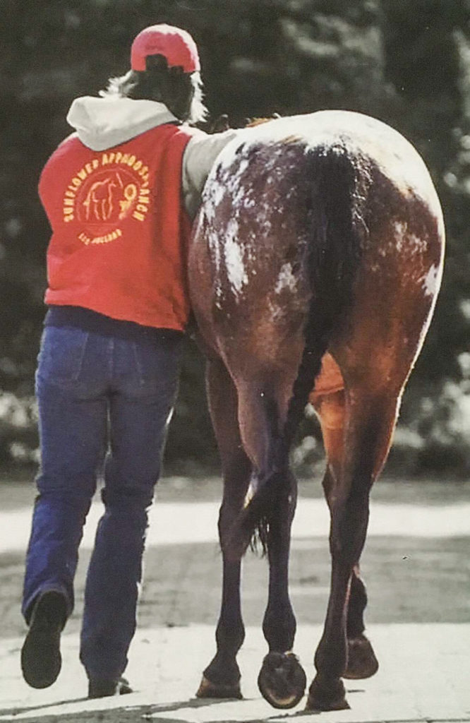 Sigrid Kunnen met Appaloosa merrie Cheyenne